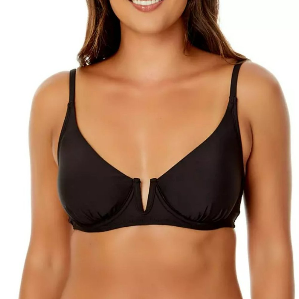 NWT Anne Cole Limited Edition Ladies Swim V-Wire Bikini Top Size X-Small